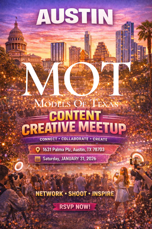 Austin, TX Creative Shoot. Pack & bring 2 Valentine’s Day inspired fashion fits, keep it classy! Address: 1631 Palma plz, Austin,TX, 78703. Only RSVP once, arrive hair & makeup ready, pack light, you’ll get to create content with our amazing media team!