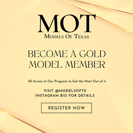 Gold Membership- Details & Registration Form is located within our @modelsoftx Instagram profile, make sure you fill out first. DM our Instagram @modelsoftx with a screenshot of the payment confirmation once completed.